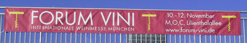 Spannbandwerbung bzw Brückenwerbung Forum Vini