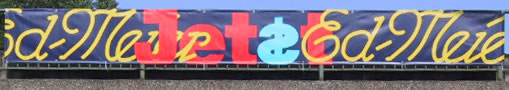 Spannbandwerbung bzw Brückenwerbung Ed Meier